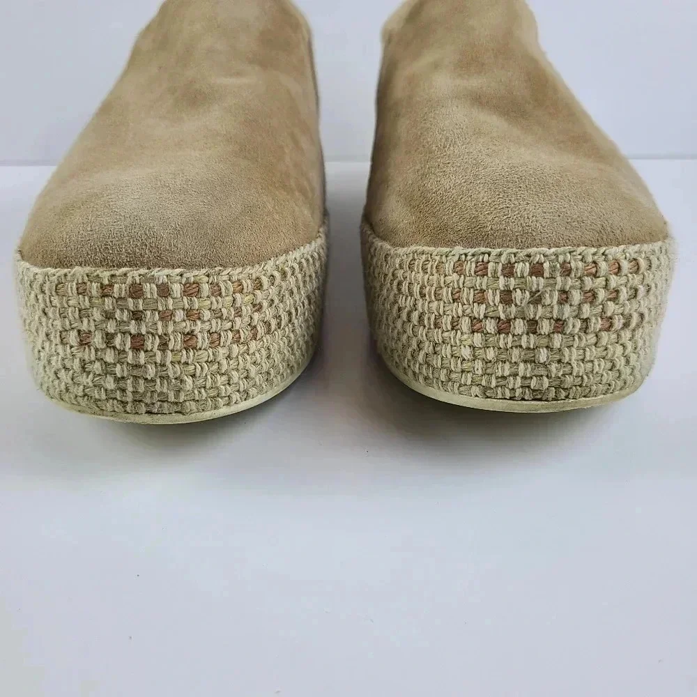Vince Tan suede Saxon espadrilles Size 8 Comfort Casual Girls Day Adveture